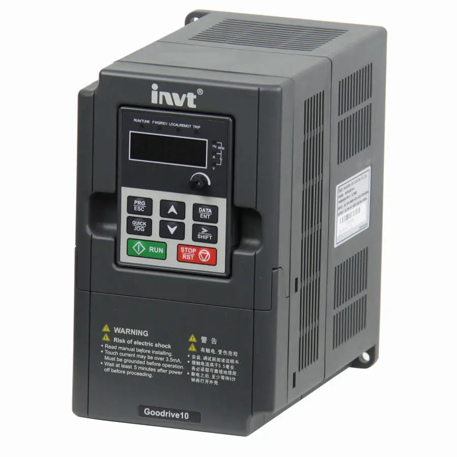 

GD10-0R7G-S2-B Single-phase 1-phase 230V 0.75KW 9.3A Input INVT Inverter VFD frequency AC drive NEW