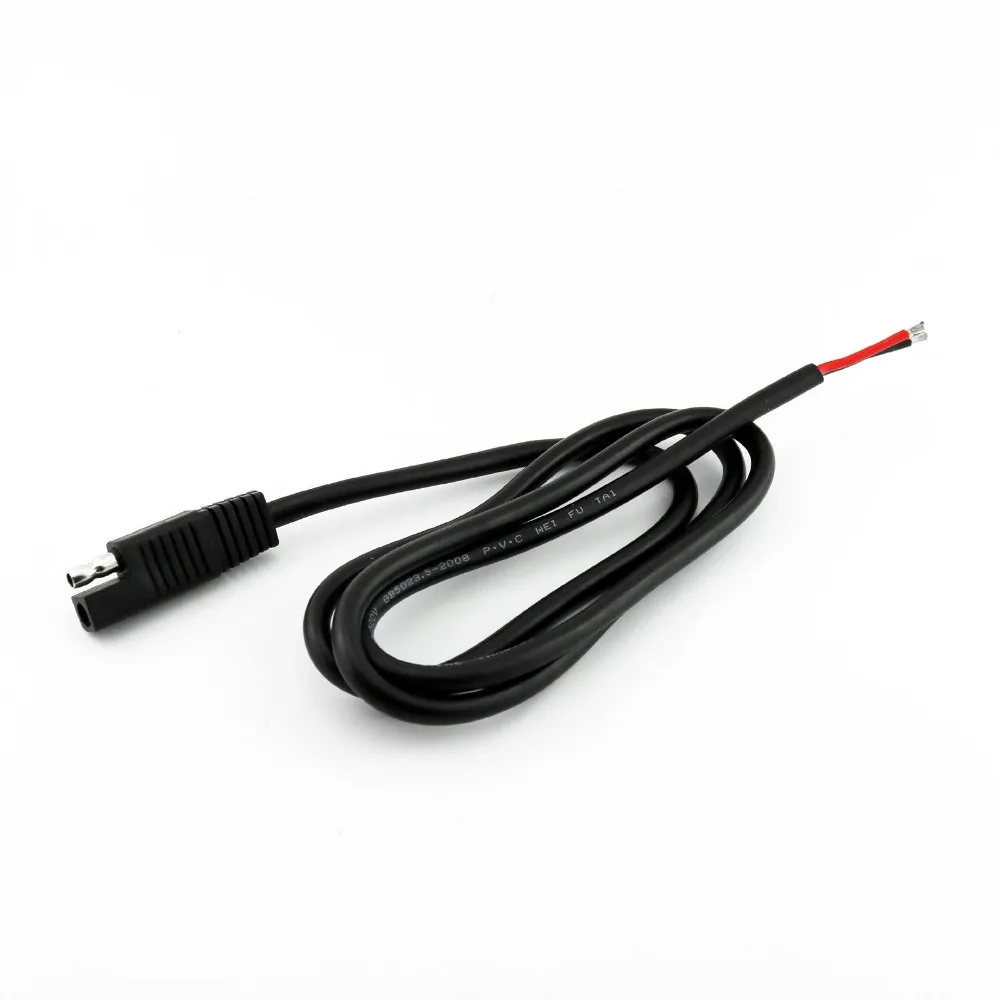

5x 3FT/1M Battery SAE Connector DC Power Automotive DIY Round Adapter Cable Cord Black