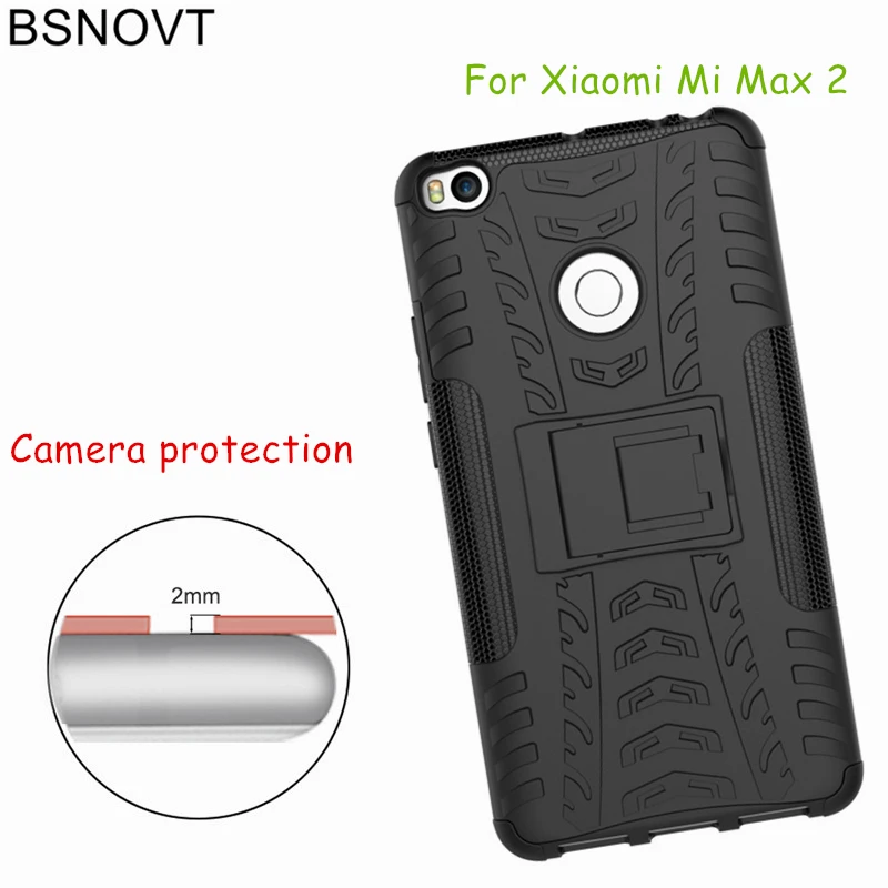 BSNOVT для Xiaomi Mi Max 2 Чехол двухслойный защитный чехол Max2 держатель телефона Fundas 6 44&quot