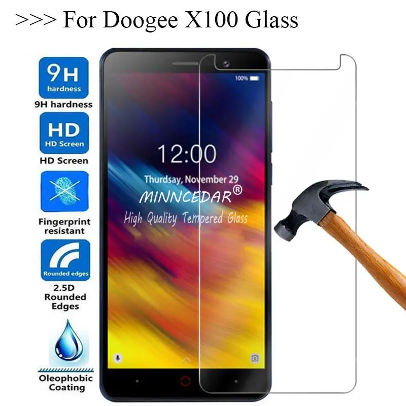 

For DOOGEE X100 2019 Glass Screen Protector 9H Scratch proof Protective Tempered Glass For Doogee X 100 Phone Front Film