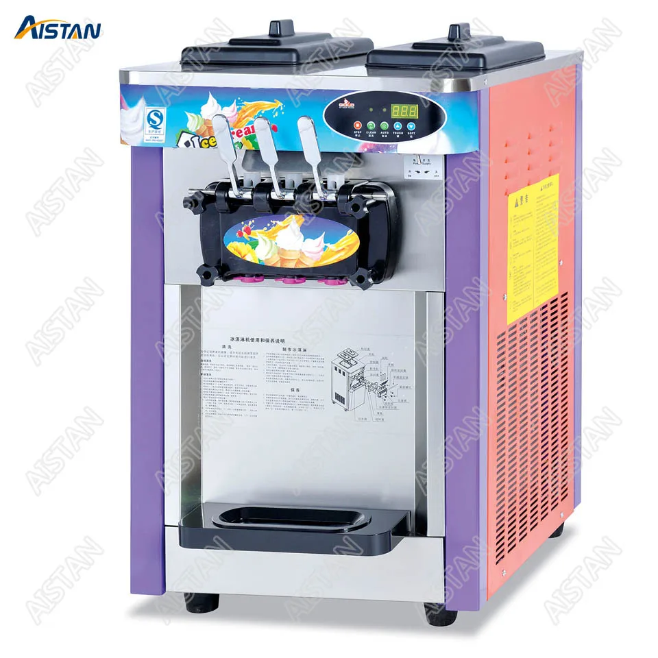 

BQL Series Electric Soft Ice Cream Maker Machine Commercial Automatic Stainless Steel Made for sale 4x2 Liters Volume