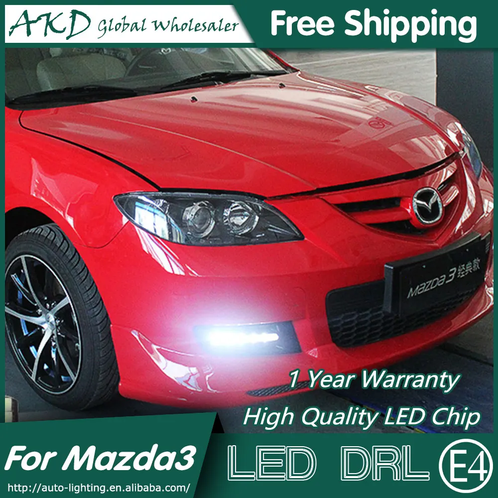 

AKD Car Styling for Mazda 3 DRL 2006-2012 Mazda 3 LED DRL LED Running Light Fog Light Parking Accessories