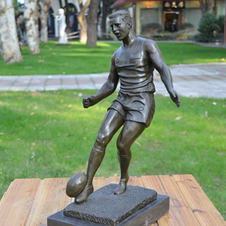 Медь скульптура цифры украшения мяч для регби спортивные ювелирного искусства подарок украшения гостиницы