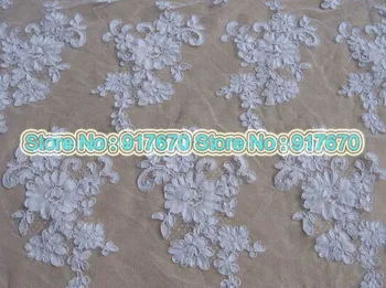 

Gorgeous Off White Corded Lace, Wedding Cord Lace Patches Appliques for Bridal dresses