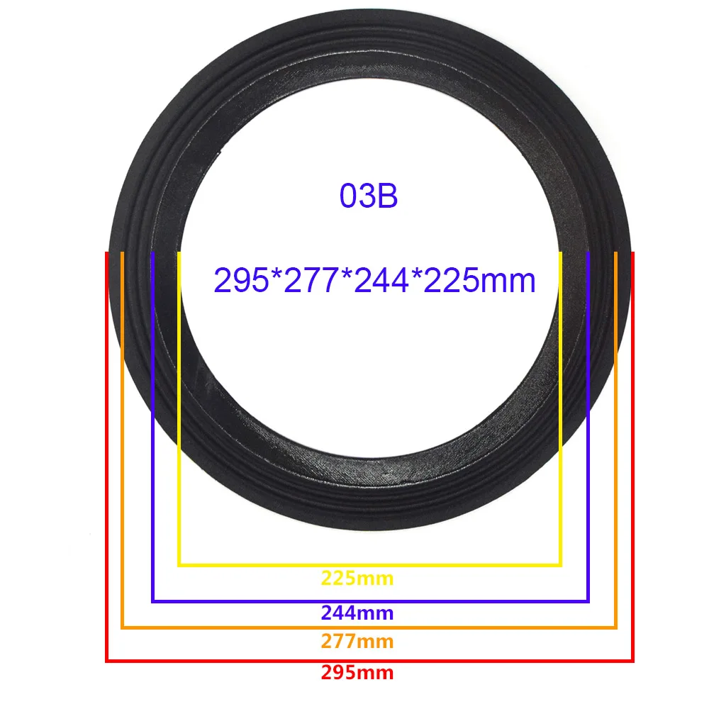 Запчасти для объемного звучания колонок, 12 дюймов, сабвуфер, громкий динамик, сделай сам, ремонтные детали, подвеска, складные края, ремонтные аксессуары - Цвет: 03B