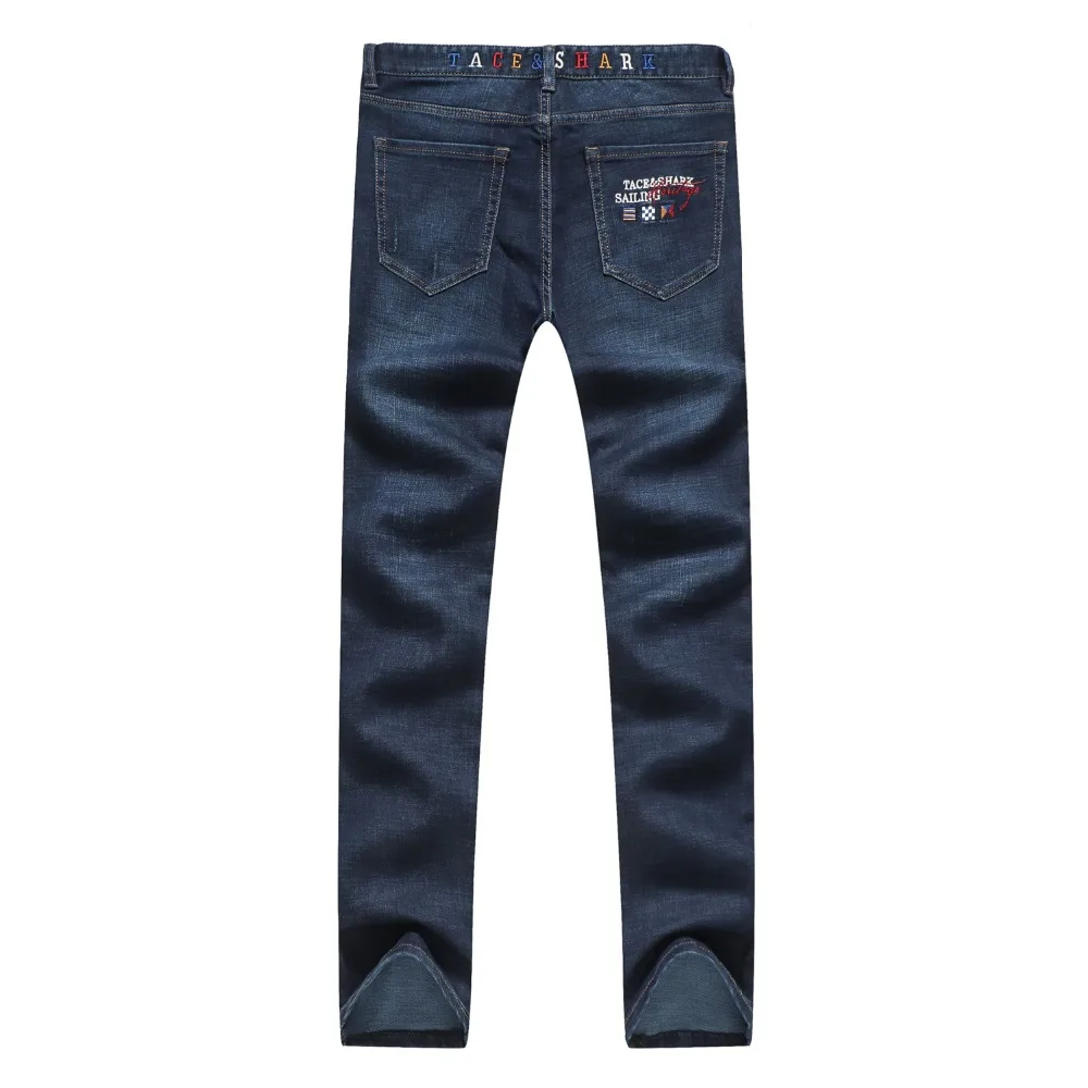 Джинсы мужские Tace & shark прямые джинсы из хлопка зимние с вышивкой|jeans billionaire|jeans