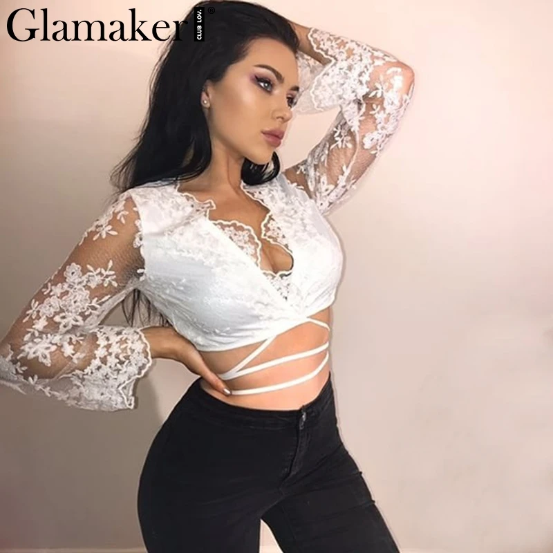 transparent lace shirt