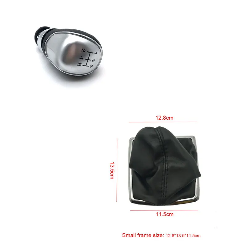 Ручка переключения передач для FORD FOCUS MK2 FL MK3 MK4 MK7 MONDEO MK3 C-MAX S-MAX - Название цвета: Small silver 5speed