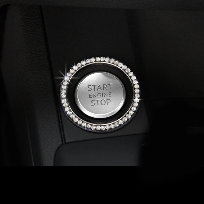 Car styling ignition switch decorative covers Key hole start ring