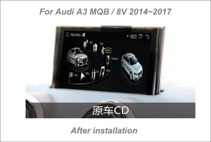 Sale Liislee For Audi A3 MQB / 8V 2014 Stereo Radio CD DVD Player GPS Map Nav Navigation 1080P HD Screen System Original NAVI Design 0