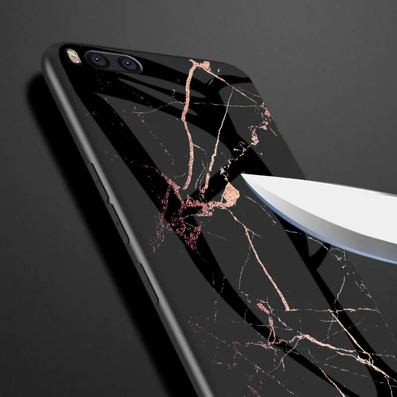 Чехол для Xiaomi Mi Note 3 роскошный защитный чехол из твердого закаленного стекла с