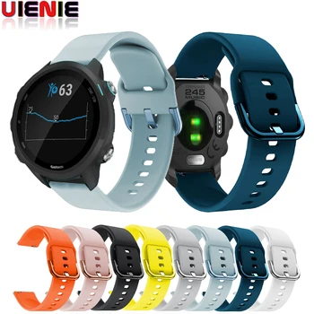 

20mm Soft Silicone Replacement Strap for Garmin Forerunner 245 Smart watch wristband for Garmin Forerunner 245 Music Watchband