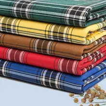 Швейный материал шотландская юбка в клетку, Полиэстеровая ткань, хлопковая пряжа, окрашенная тканая ткань для рубашек и скатертей, 50*150 см/штука