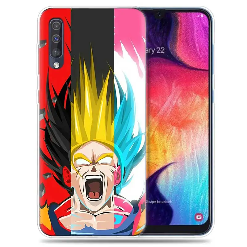 Transpatrent силиконовый чехол для samsung Galaxy A50 A70 A30 M30 M20 A10 A20 A40 M20 крышка телефона Dragon Ball Z Goku Dragon Ball Z Супер аниме - Цвет: SK-010