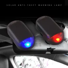 Автомобиль Солнечный моделирование Противоугонный светодиодный свет системы безопасности Предупреждение кража мигающий поддельный