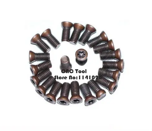 

50PCS/lot M2*6 M2.5*6 M2.5*8 M3*8 M3*10 M3*12 M3.5*8 M3.5*10 M3.5*12 M4*10 M4.5*12 M5*10 CNC lathe tool spare screws Torx screws