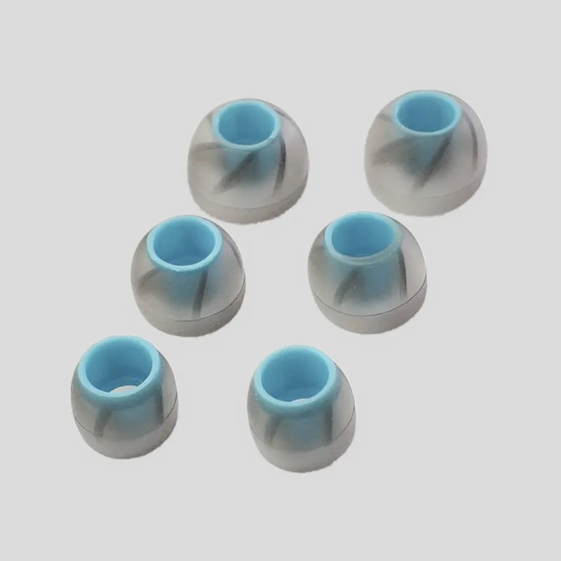 

3 Pairs(6Pcs) L M S Ear type earphone blue red thread type Silicon gel sleeve universal ear type special Silicon gel sleeve