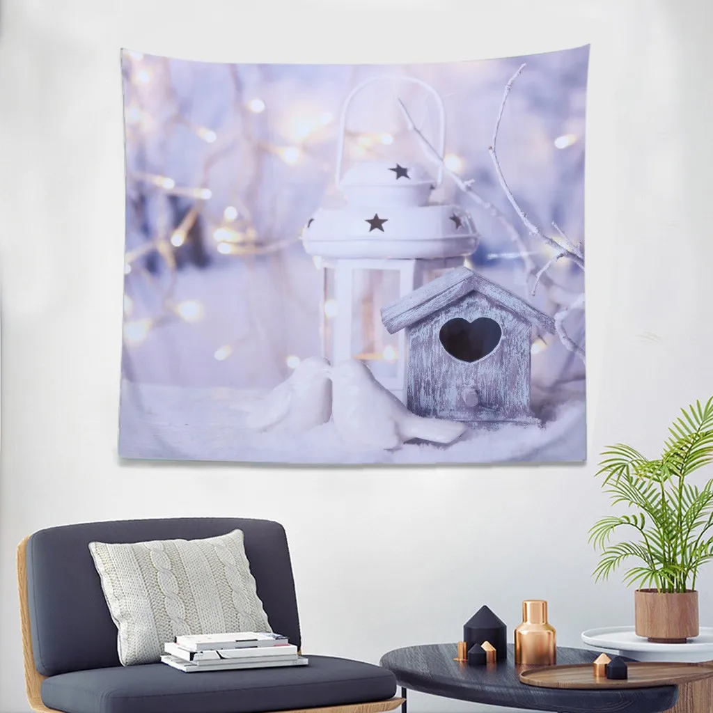 

Beautiful Christmas Tapestry Wall Hanging Home Room Decor Xmas Festival Mandala Tapestry Christmas Wall Tapestry Dropshipping