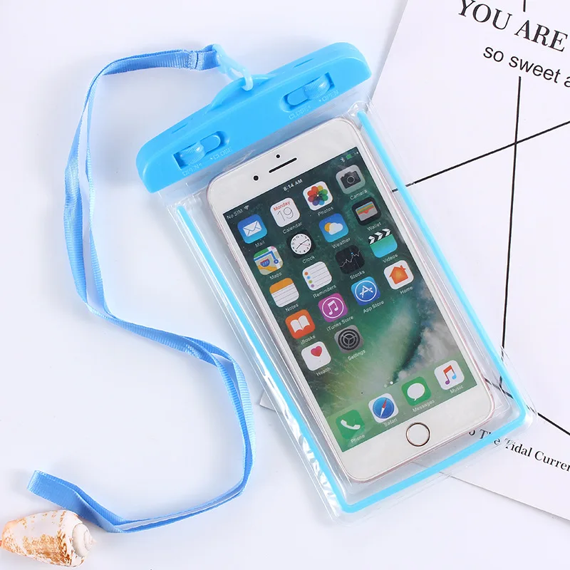 Световой Водонепроницаемый сумка Универсальный мобильный телефон конфеты цвет чехол легко взять фото подводный для всех 4-6 дюймов samrt телефон