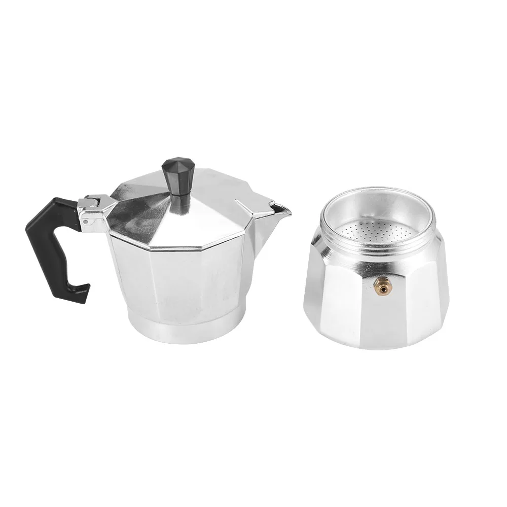 Кофеварка алюминиевая мокко Эспрессо кофеварка Кофеварка гейзерная 3cup/6cup/9cup/12cup