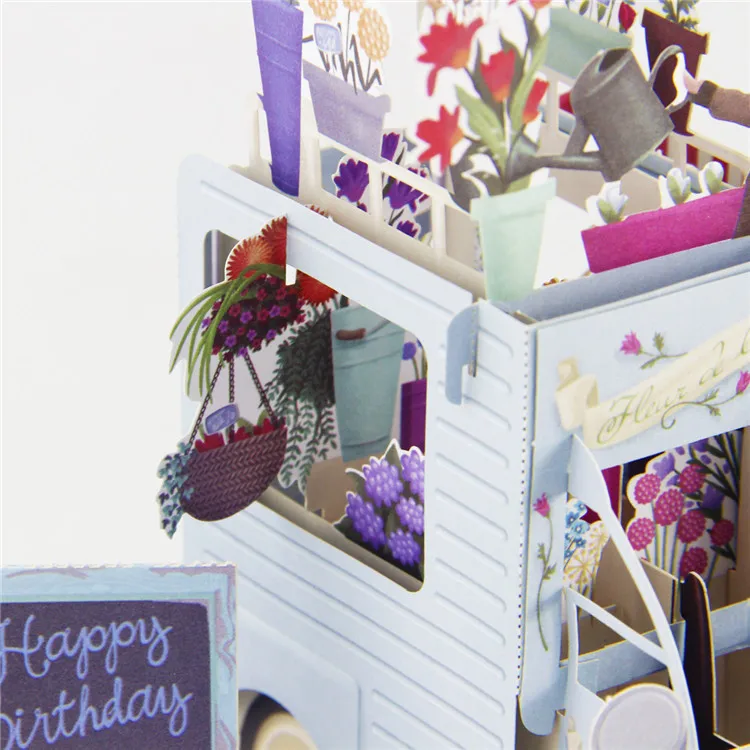 Ynaayu 1 шт. 3D красивые поплавки поздравительные открытки ручной работы дизайн прекрасная садовая карточка для свадьбы День рождения поставки лучший подарок