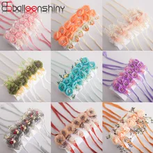 BalleenShiny Baby Girl Hair Accessories Newborn Photography Props Infant Kids Nylon Headband Handmade Photo Headwear 1pc