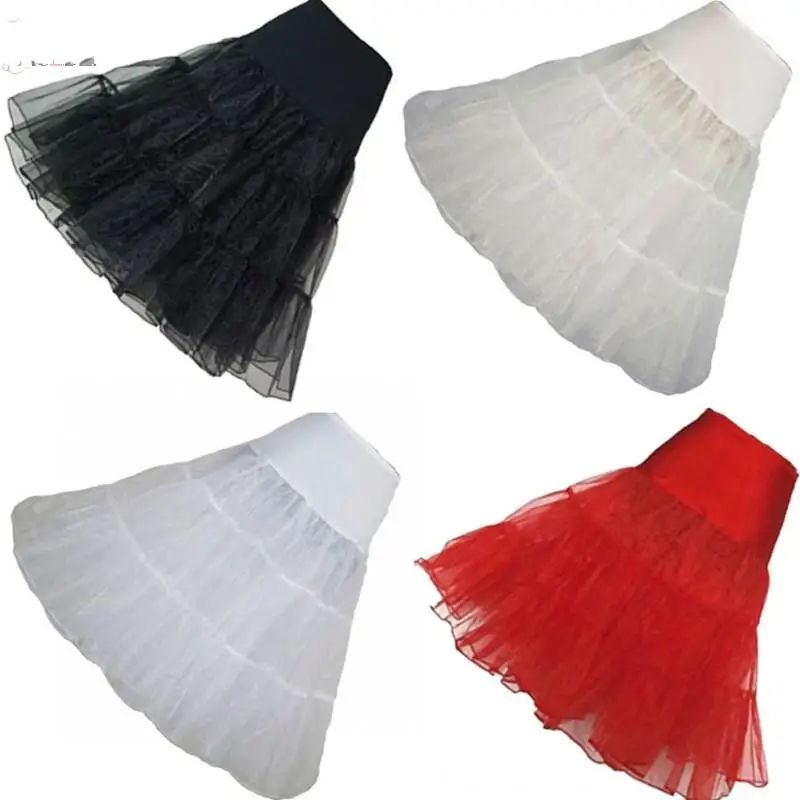 26-Vintage-Wedding-Petticoat-50s-Retro-Underskirt-Swing-Rockabilly-Fancy-Net-Short-Tulle-Tutu-Skirt-Wedding