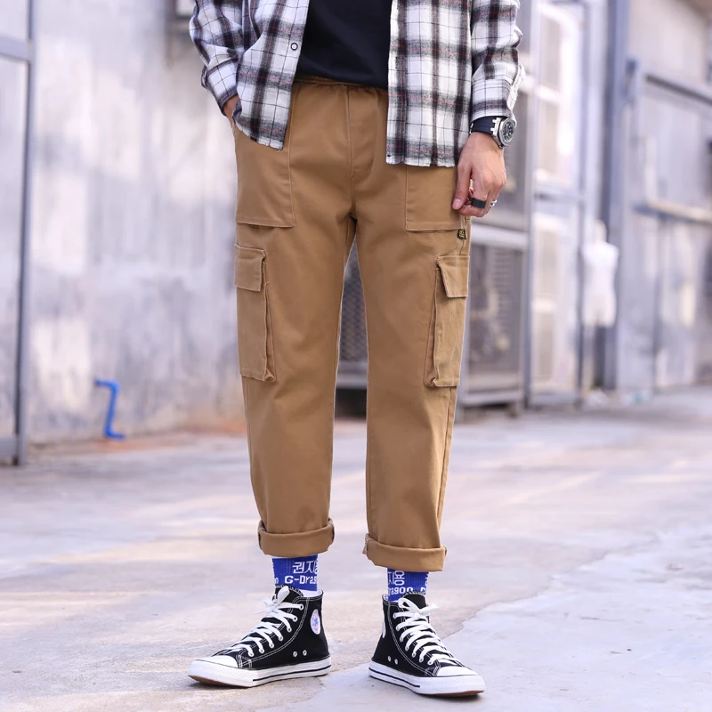 Vomint New men's pants Elastic foot close Skinny Pants Tactical