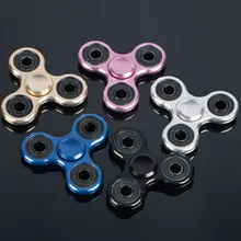 Металлик Tri-Spinner Ерзает Анти-Стресс Сенсорные Палец Непоседа Счетчик Ручной Счетчик Высокое Качество Игрушки Для Взрослых Алюминиевого Сплава