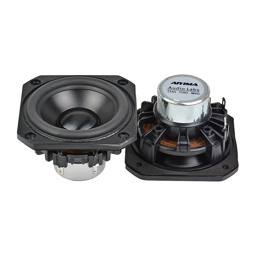 AIYIMA 2 шт. 3 дюйма аудио портативный полный спектр динамик s Altavoces 4 Ом 25 Вт Hifi Altavoz DIY