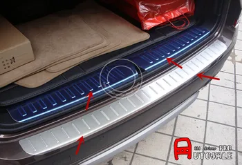 

Stainless Steel Outer+inside Rear Bumper Guard Plate Decoration Trim 1pcs Glossy FOR BMW X3 F25 2011 2012 2013/2014 2015