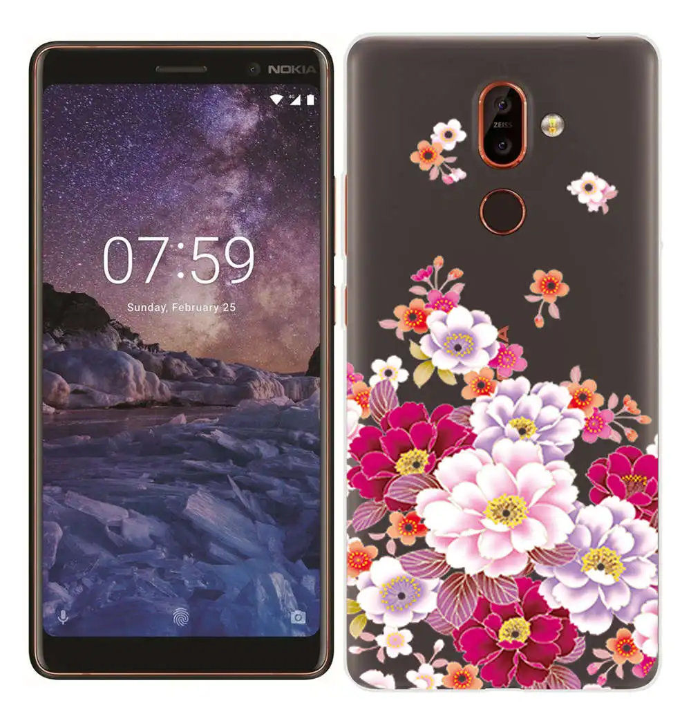 For Nokia 7 Plus Soft TPU Fundas Painted Silicone Case for Nokia 2.1 3.1 5.1 6.1 Smart Back Cover for Nokia 3 5 6 7 8 ShockProof (5)