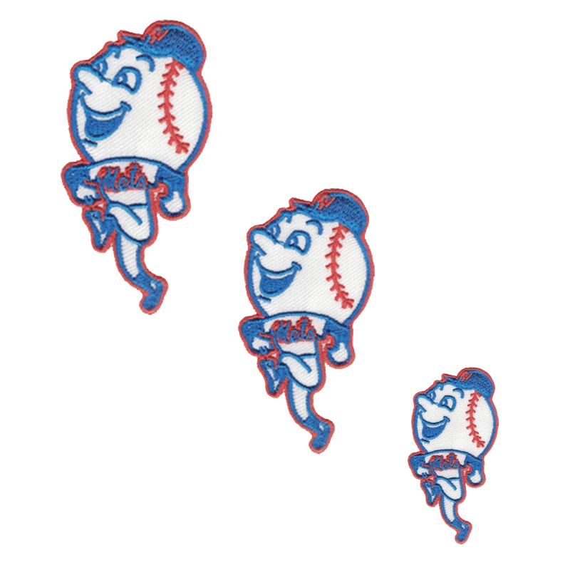 Cartoon Baseball player Embroidered Iron on Patches for Clothing DIY Apparel Accessories Garment Stickers | Дом и сад