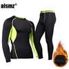 Aismz Winter Thermal Underwear Pant+Clothing Men Quick Dry Warm Long Johns With Velvet Male Warm Fitness Thermo Underwear Set ► Photo 3/6