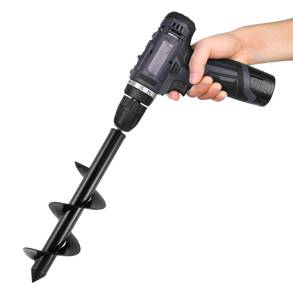 

1pc Home Yard Garden Earth Land Digging Holes Tool Drill Bit Farm Planting Auger Digging Spiral Bit For Electric Cordless Drill