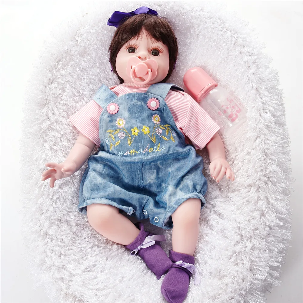 Handmade Lifelike Baby Boy Doll Silicone Vinyl Reborn Toddler Dolls Real Newborn