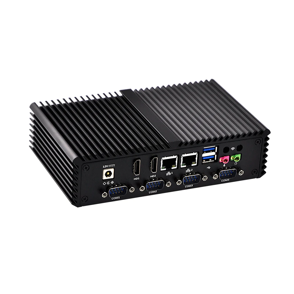 Мини компьютер QOTOM Core i5 celeron микро для opnsense без вентилятора тонкий клиент|thin client|mini