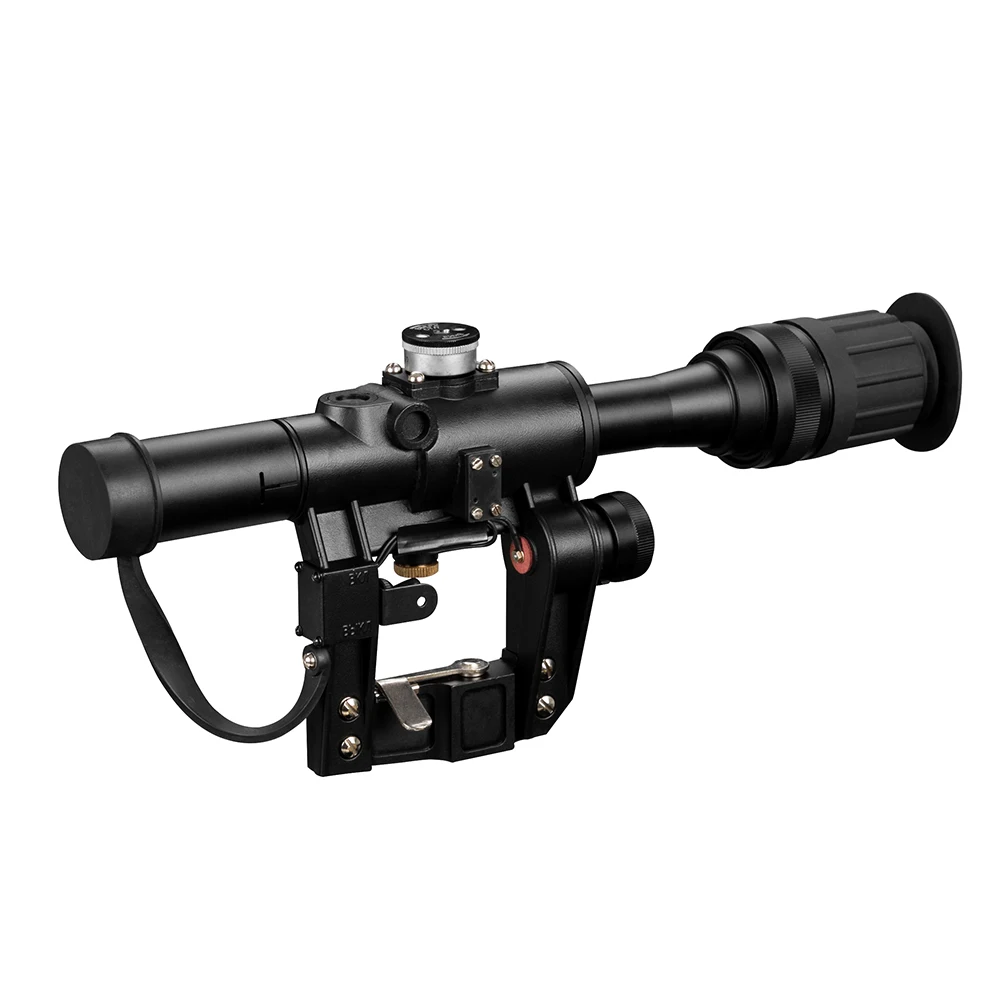 

FIRE WOLF 4x24 PSO Scopes Red Lighting SVD AK Rifle Hunting First Focal Plane Field range Sniper Riflescope