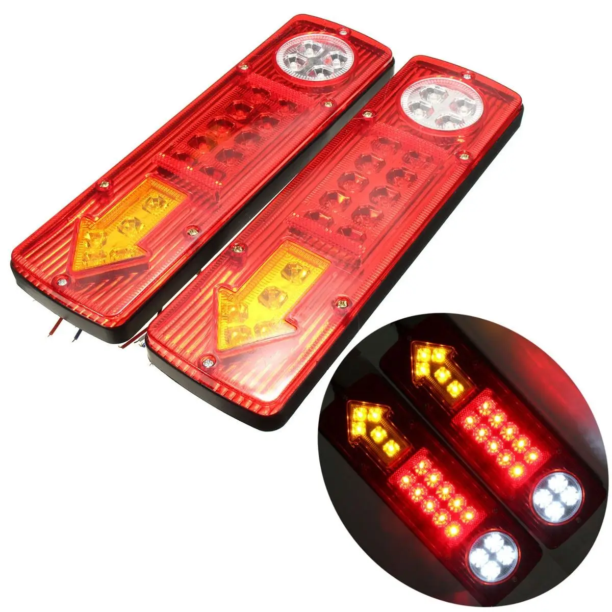 Buy 1 Pair 12VDC 19 LED Trailer Tail Braking Turning