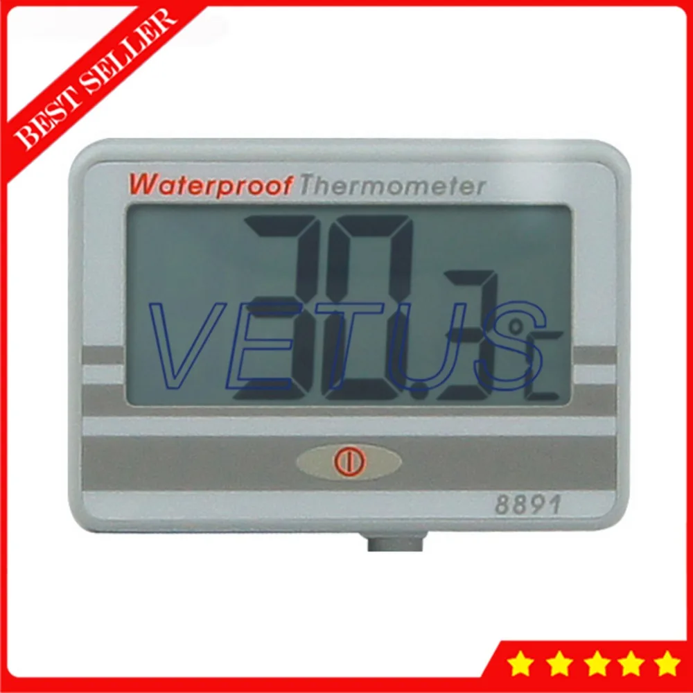 

AZ8891 -10 to 100 Celsius Digital Waterproof Thermometer Monitor High accuracy Water Temperature Meter With long probe