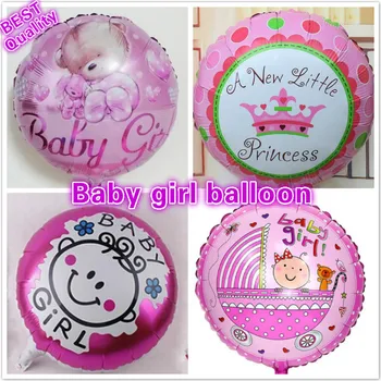 

Hot baby balloons 50pcs/lot various models baby girl ballon for birthday party supplies 18 inch air baloes