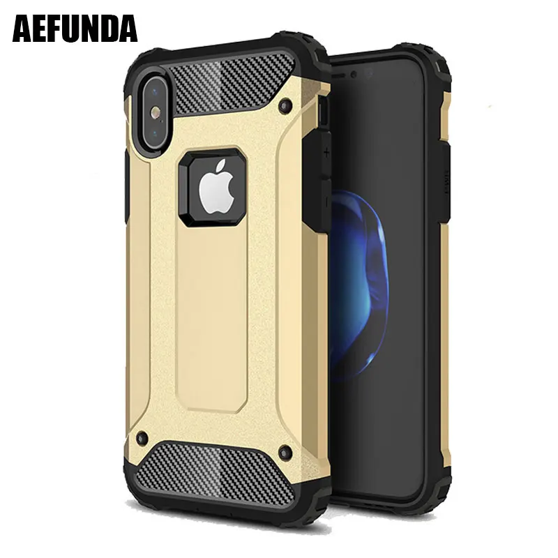 

Heavy Duty Armor Phone Case For iPhone 8 7 6 6S Plus 5 s 5S SE Dual Layer Soft TPU Silicone Hybrid Impact Shockproof Cover Capa