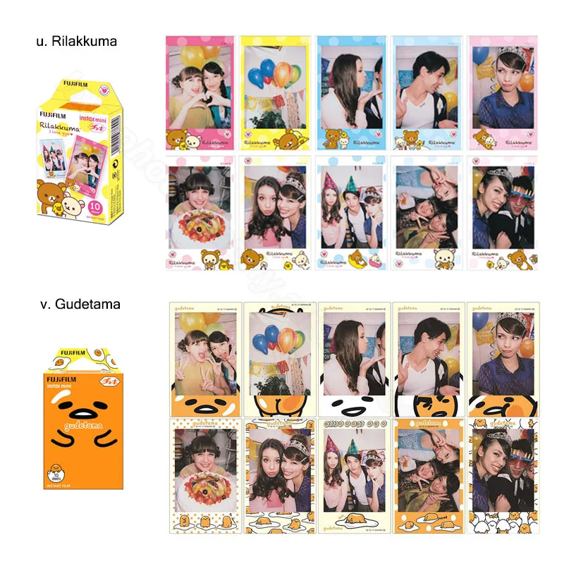 Оригинальная цветная фотобумага Fujifilm Instax Mini 8 9 для Fuji 7s 50 90 25 70 Share SP 2 1