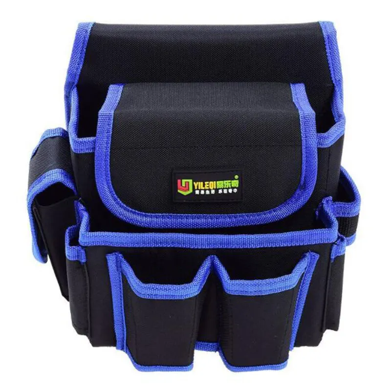 Сумка для инструментов, наплечный набор, многофункциональный рюкзак, комплект для ремонта лифта, холщовые утолщенные сумки на плечо - Цвет: AQW1068 blue-