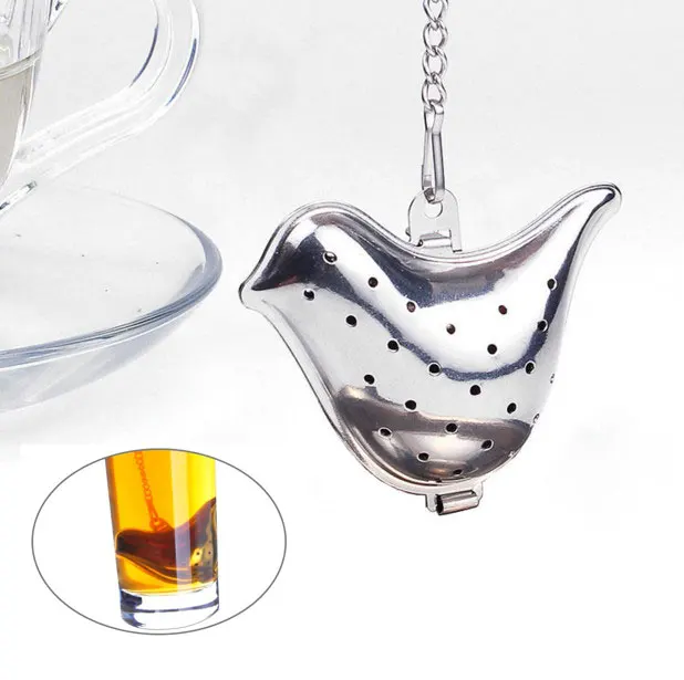 Stainless Steel Bird Tea Strainer Herbal Spice Infuser Loose Leaf