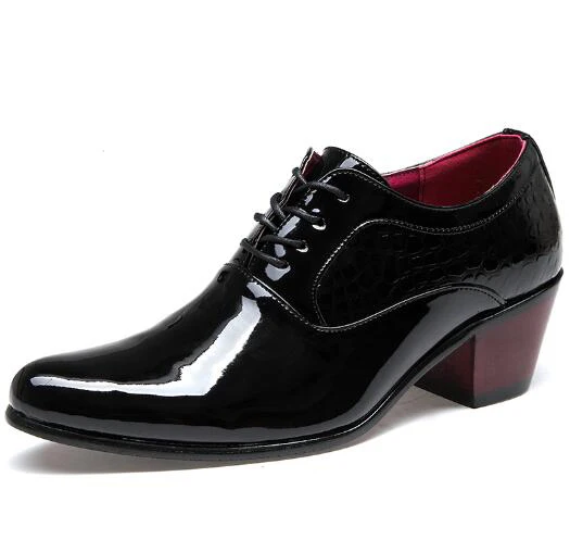 Formal Shoes Men Leather Dress Shoes Male Business Derby Oxford Shoe ...