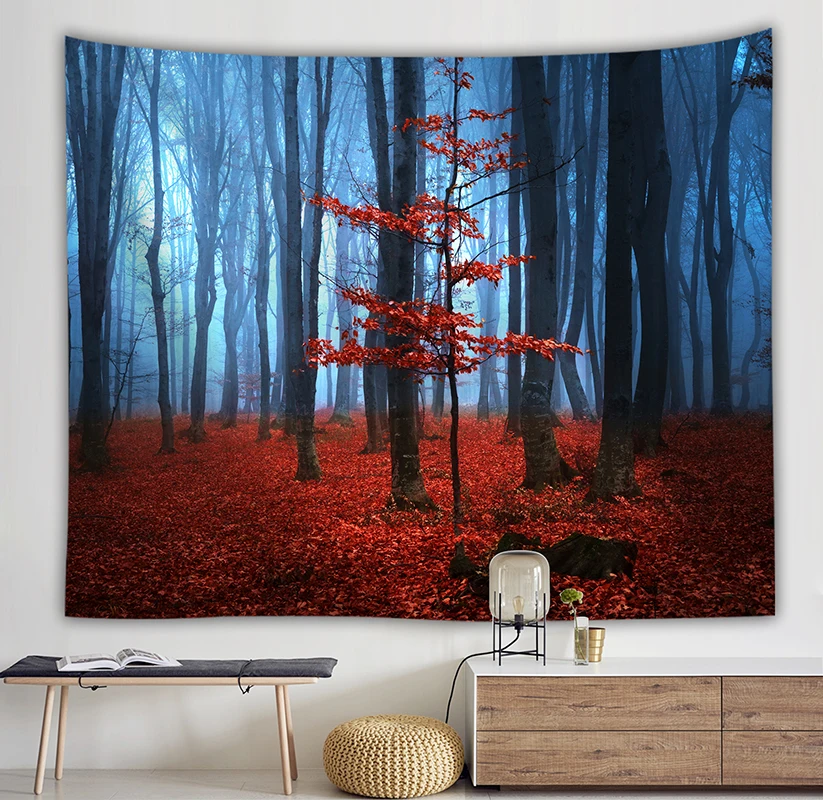 Красивый сказочный лес гобелен настенный хиппи психоделический абстрактный гобелен в стиле бохо для спальни гостиной