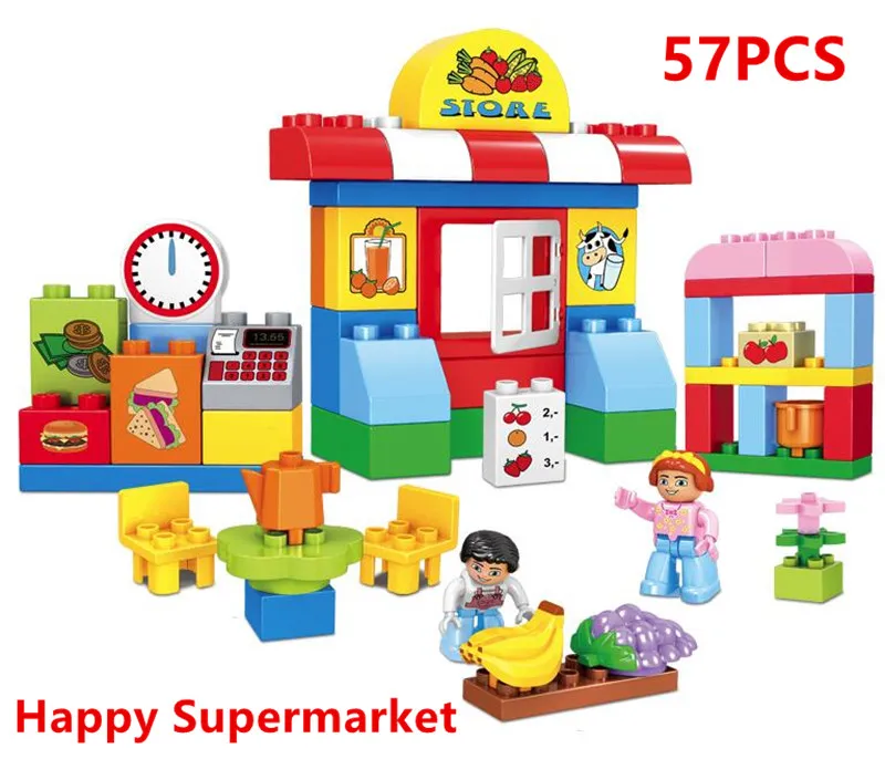 

City Supermarket Fruit Store Building Block DIY education toy Building Blocks brick Compatible DuploINGlys