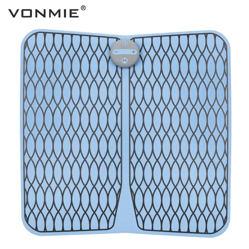 VONMIE Foot Vibrator Wireless Muscle Stimulator EMS Foot Massager ABS Physiotherapy USB Rechargeable Revitalizing Pedicure Tens