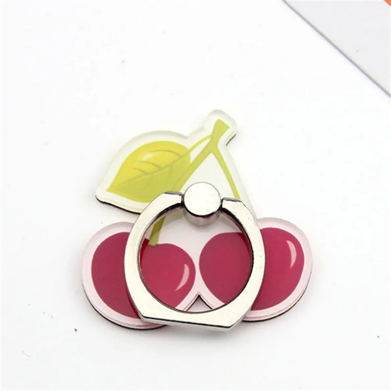 

360 Degree Cherry Finger Ring Smartphone Fruits Stand Holder Mobile Phone Holder Stand For iPhone Xiaomi Huawei All Phone